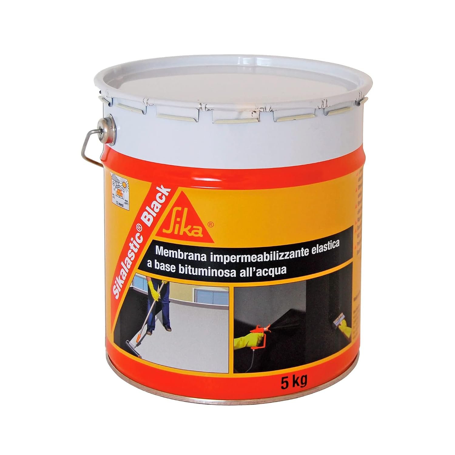 Sika Sikalastic Black Waterproofing Membrane 5kg UAE